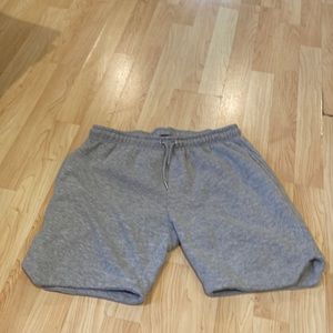 Boohoo men sweat shorts grey gray